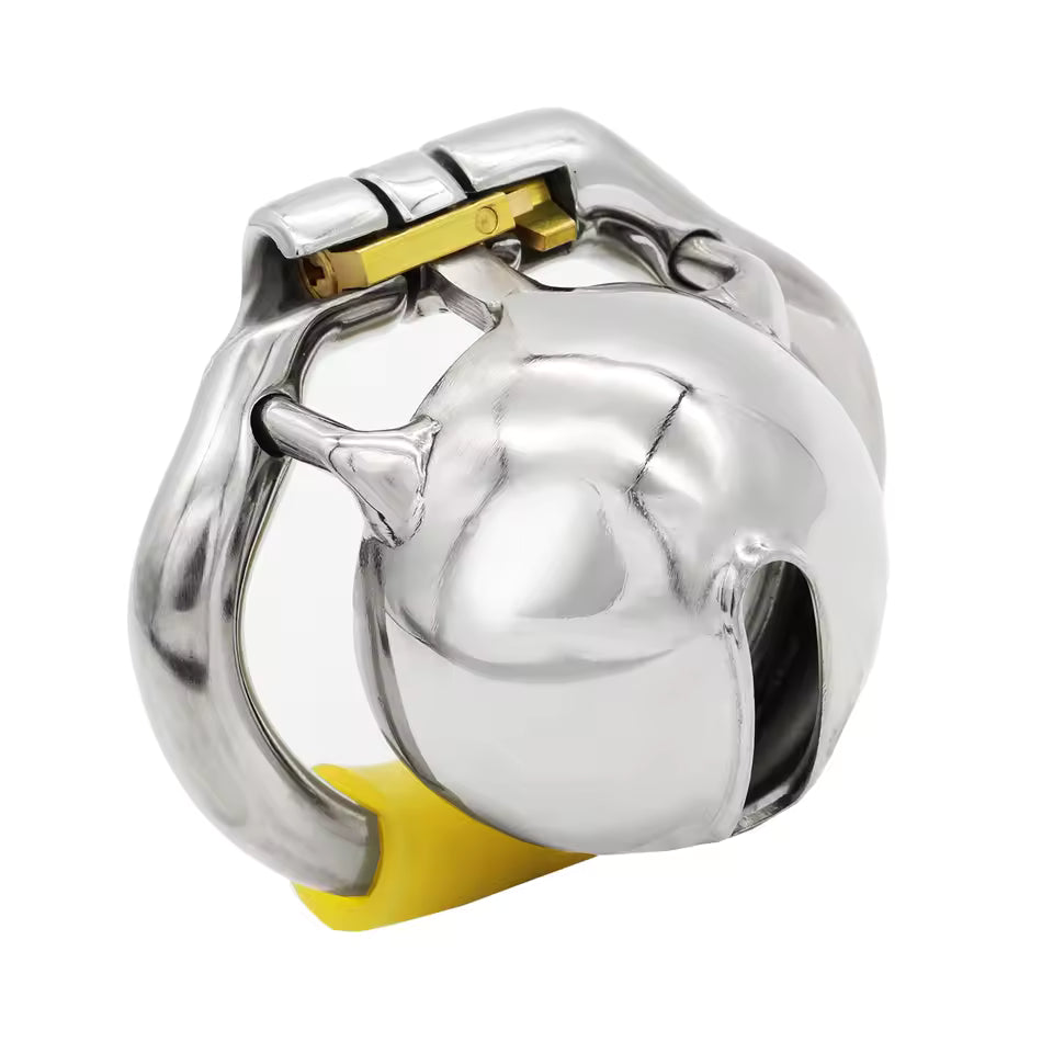 Ergonomic stainless steel secure ring with comfortable finish