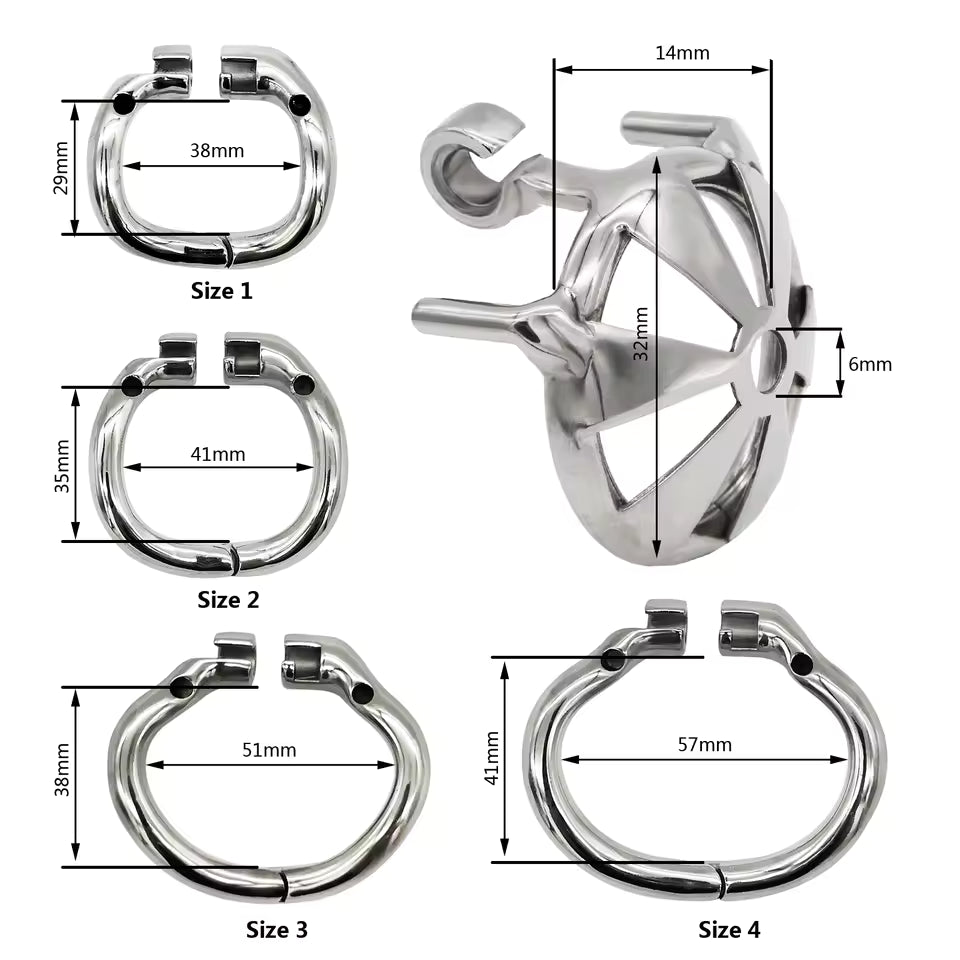 Ergonomic stainless steel strong ring with smooth edges