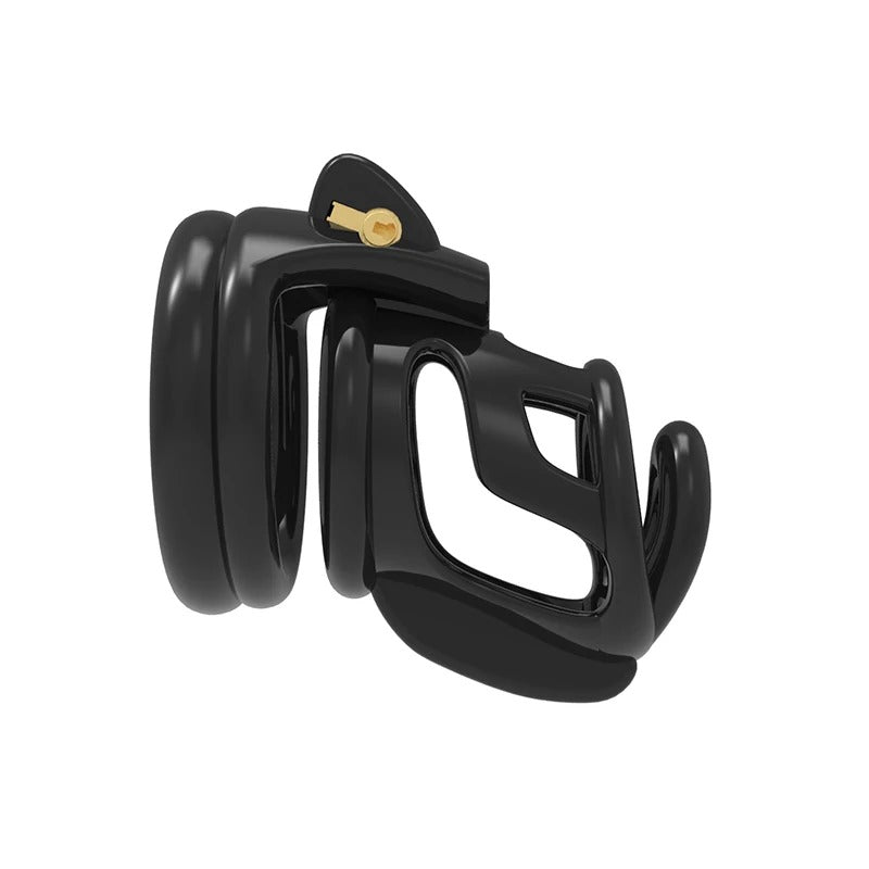 Ghost Black Edition male chastity device with cage and rings