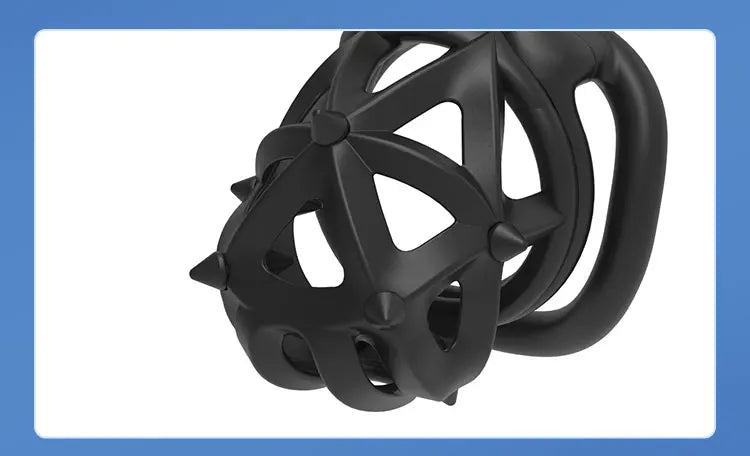 Durable hedgehog resin male chastity cage with lightweight design