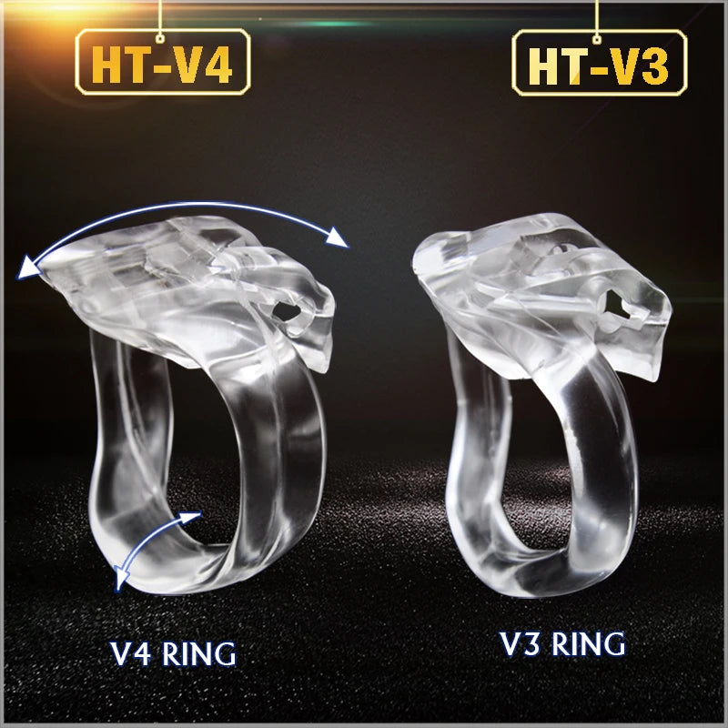 HT-V4 adjustable male chastity cage lightweight and comfortable