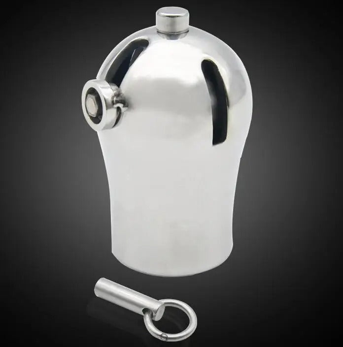 Male Luxury Chastity Device PA9000 with Titanium Plug and PA Lock