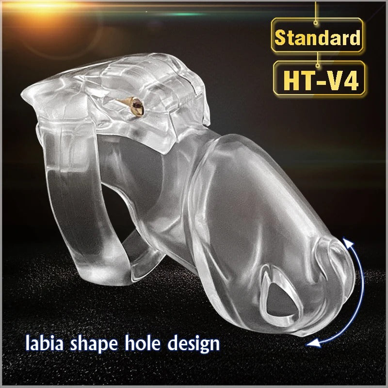 Lightweight HT-V4 male chastity device for long term wear