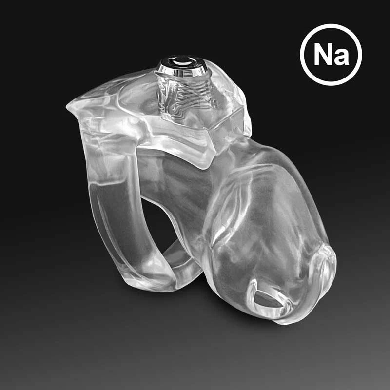 Lightweight nub male chastity device for long term wear