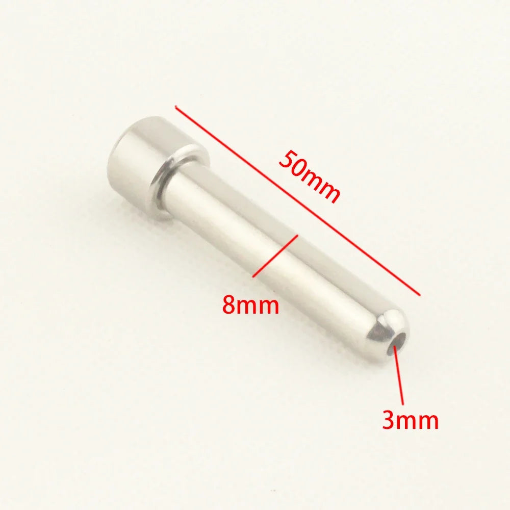 Stainless Steel Universal Accessory for Male Chastity Devices – Urethral Tube Attachment