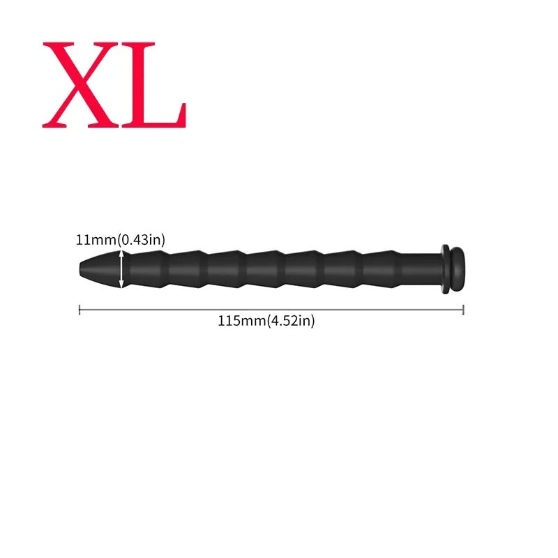 Long Silicone Penis Plug – Hollow Urethral Catheter Dilator for Adults
