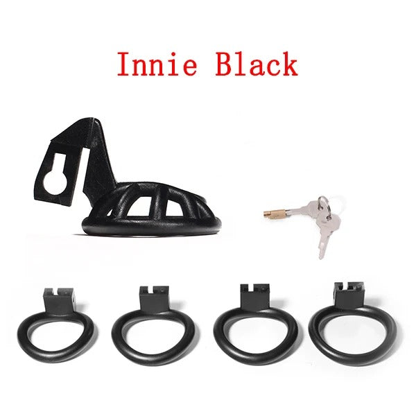 Super Small Male Chastity Device – Compact Cage with Add-On Accessory