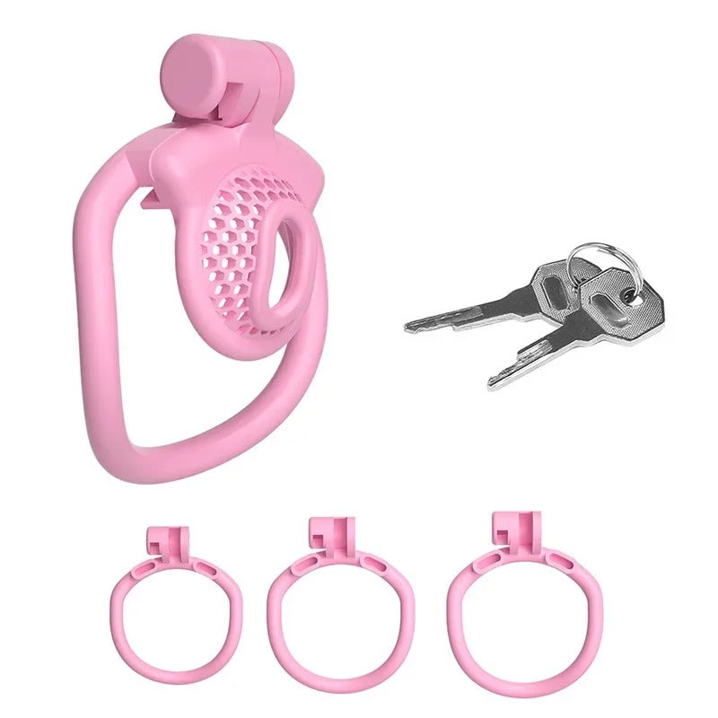 New Upgrade Detachable Adjustable ABS Male Chastity Cage – Snap Ring Urethral Lock Device