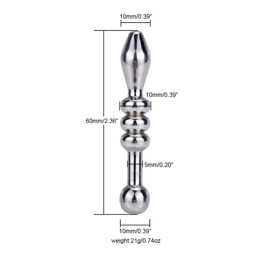 Men’s Urethral Sounding Rod – Smooth Stainless Steel BDSM Accessory