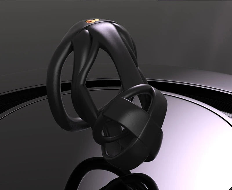 Model X Male Chastity Device Sleeve with Lock and 4 Rings
