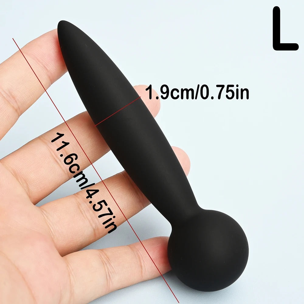 Knot-Knot Silicone Urethral Sound – Curved Penis Plug and Dilator for Men