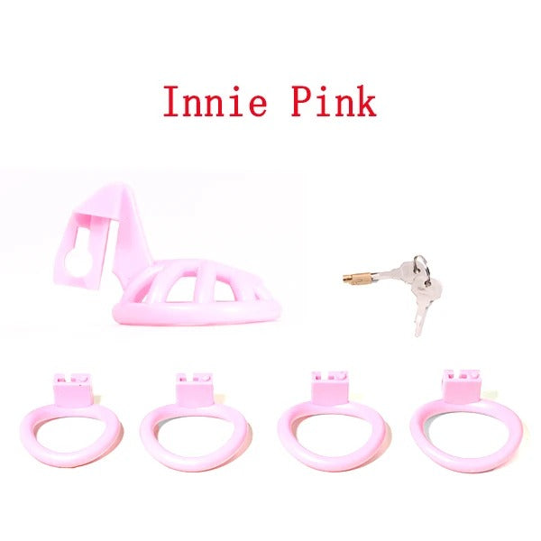 Super Small Male Chastity Device – Compact Cage with Add-On Accessory