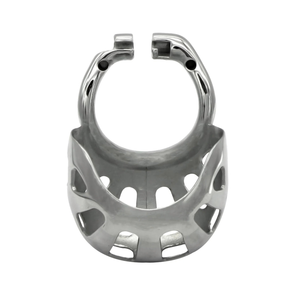 Fully Wrapped Scrotum Stainless Steel Male Chastity Device with Stealth Lock
