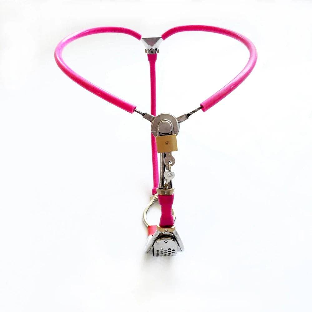 Female Stainless Steel Chastity Belt – Adjustable Lockable Design