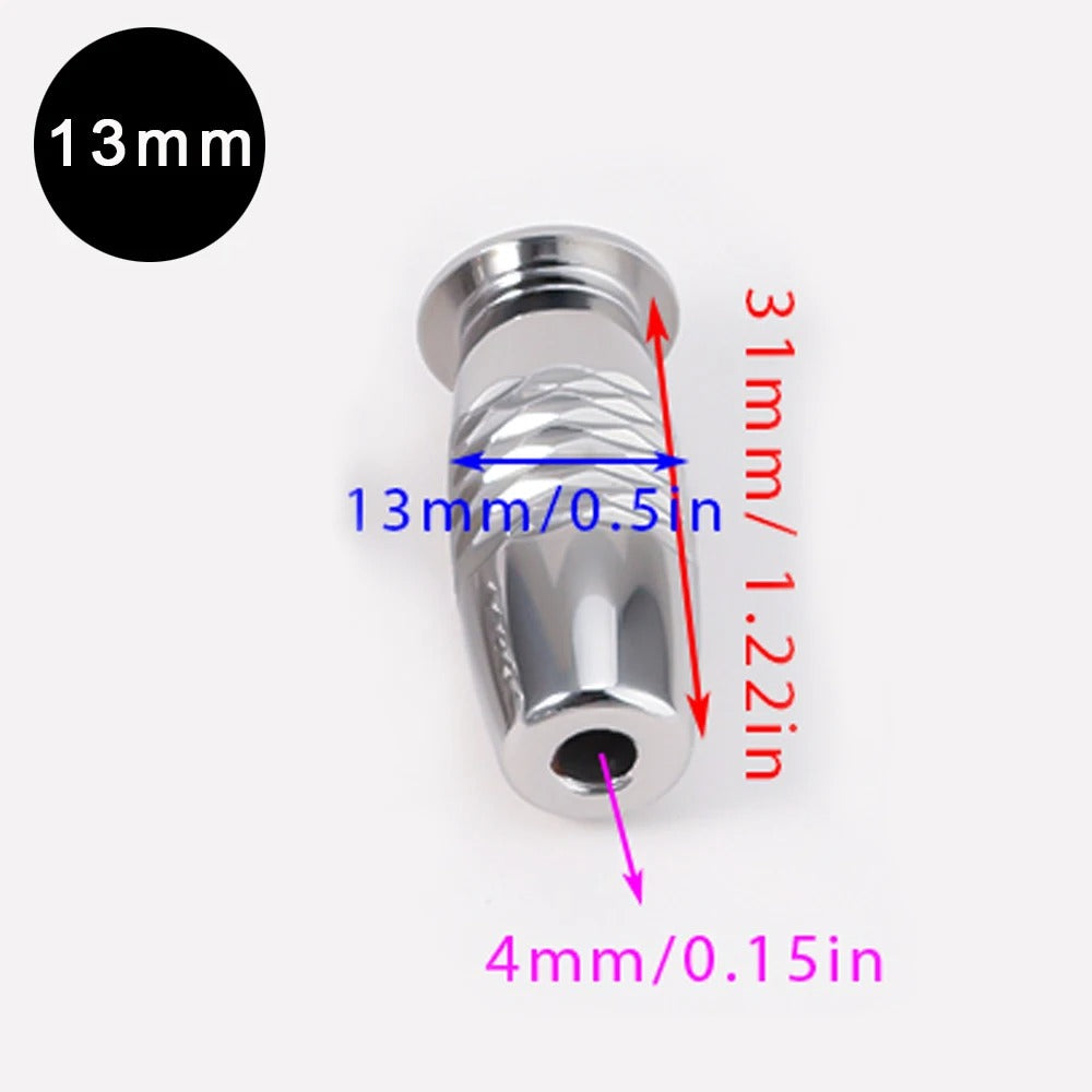 Stainless Steel Urethral Dilator Sound for Men – Horse Eye Stick Plug 8mm-18mm