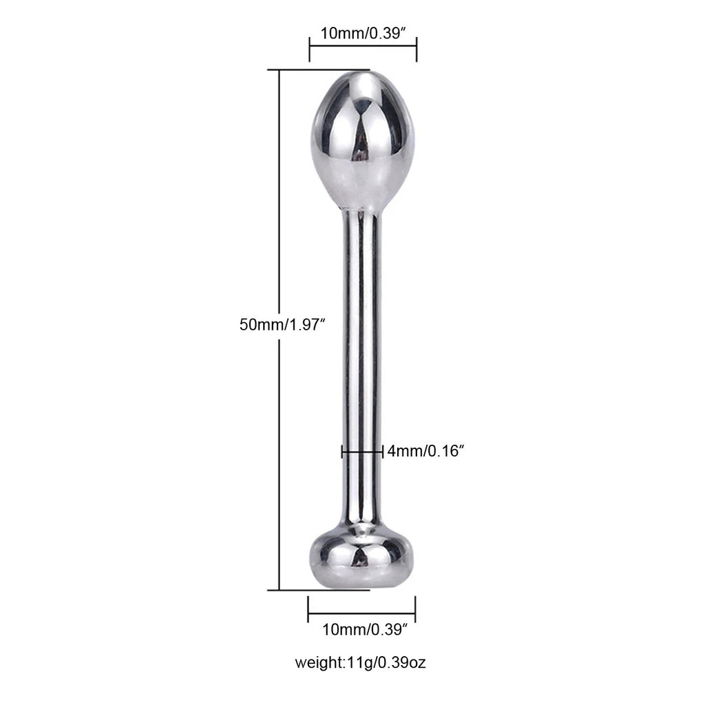 Men’s Urethral Sounding Rod – Smooth Stainless Steel BDSM Accessory