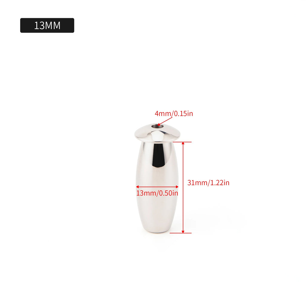 Stainless Steel Men’s Short Plugs | Hollow Urethral Plug | 8mm–20mm