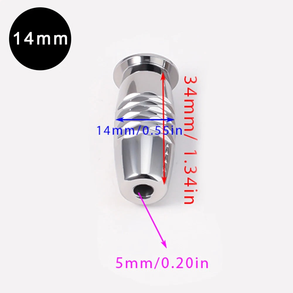 Stainless Steel Urethral Dilator Sound for Men – Horse Eye Stick Plug 8mm-18mm