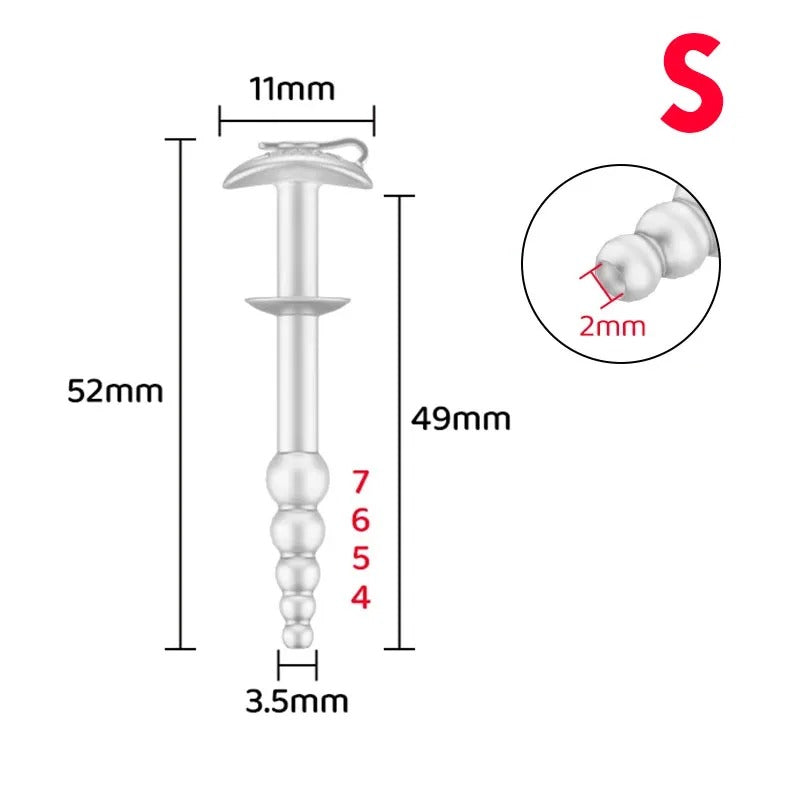 Flexible Silicone Penis Plug – Hollow Urethral Sounding Dilator for Men