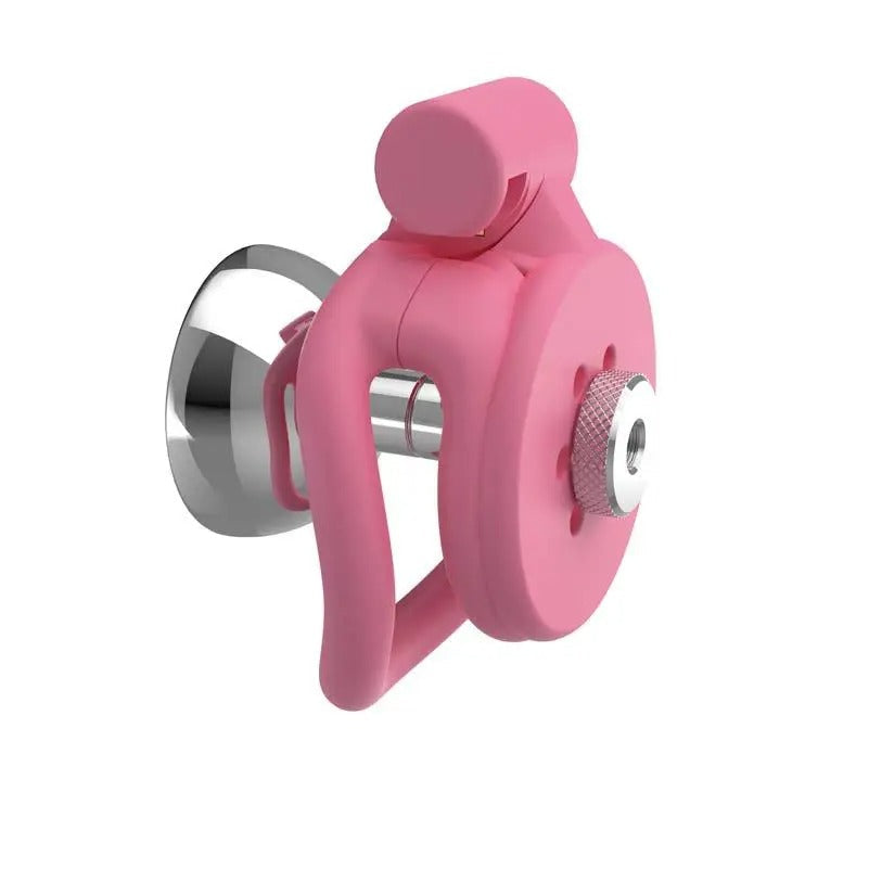 Chastity Cage 3D Flat with 4 Rings – CB Lock Device with Urethral Catheter for Men