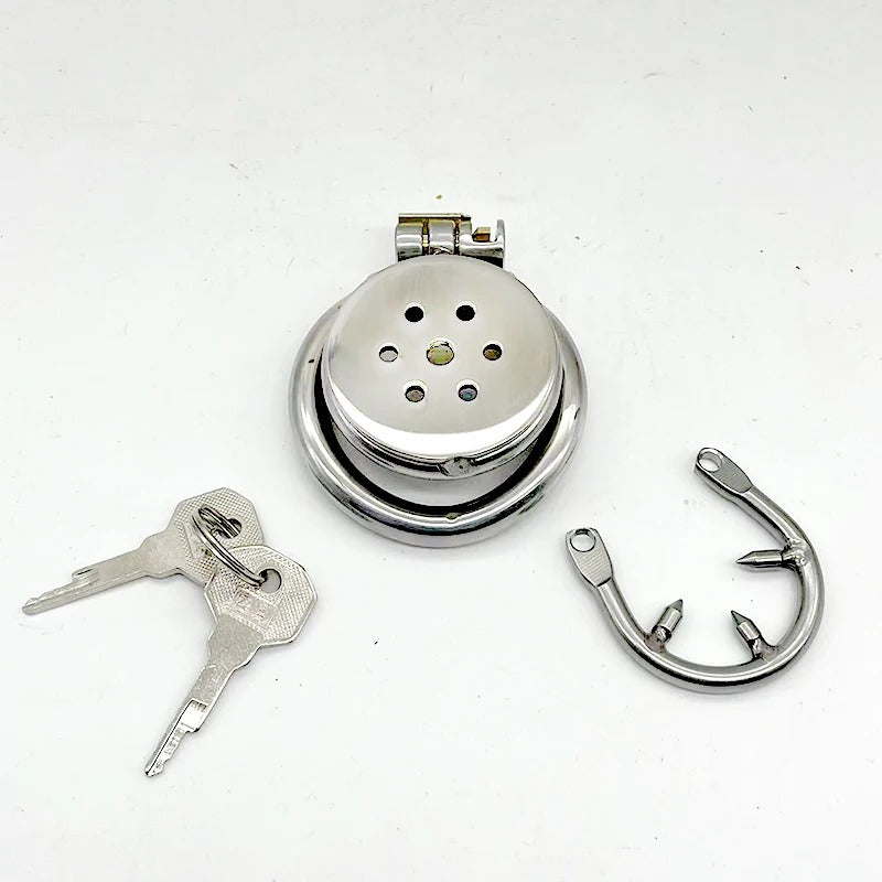 316 Stainless Steel Super Small Male Chastity Device with Arc Ring