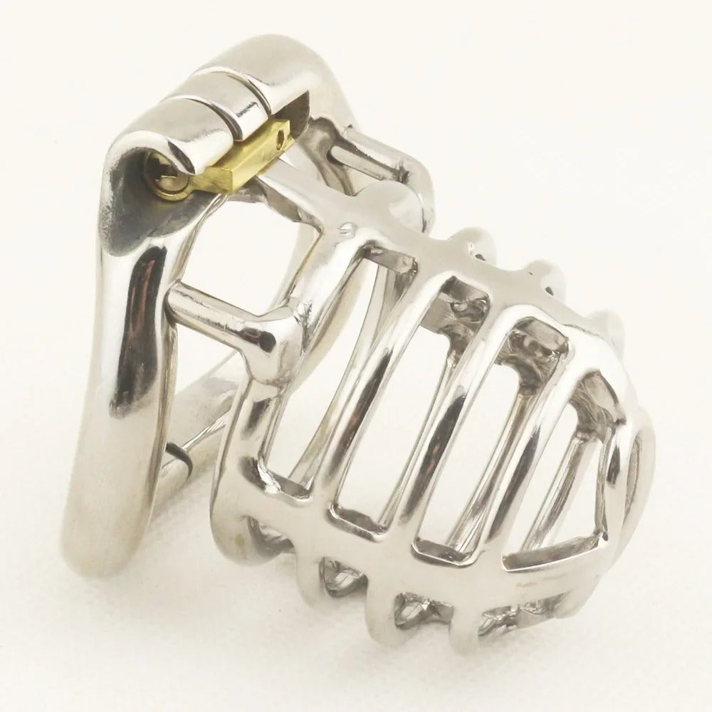 Next-Gen Stainless Steel Male Chastity Device – Arc Series Locking Cage