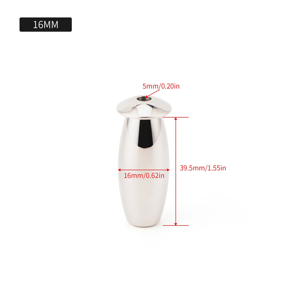 Stainless Steel Men’s Short Plugs | Hollow Urethral Plug | 8mm–20mm