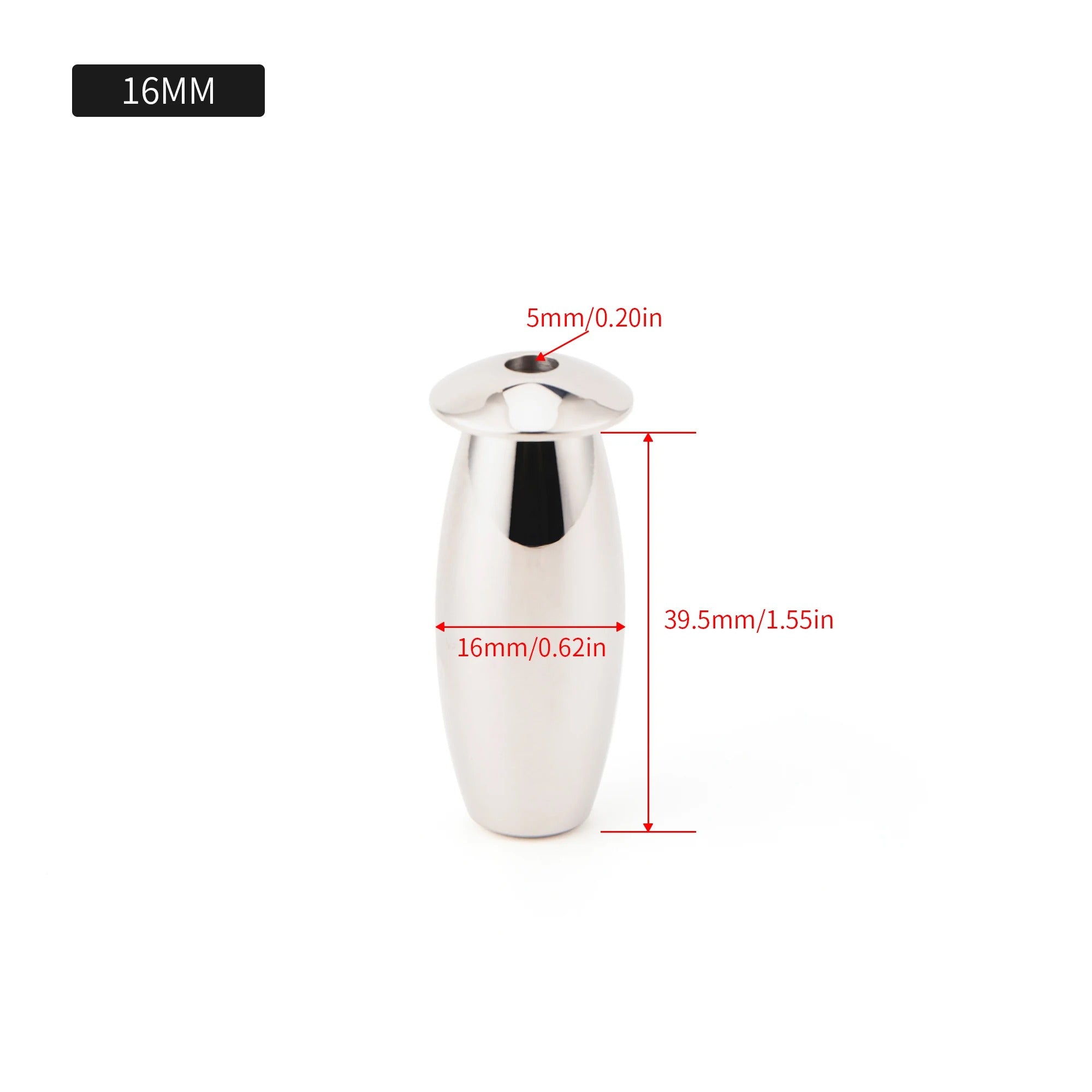 Stainless Steel Men’s Short Plugs | Hollow Urethral Plug | 8mm–20mm