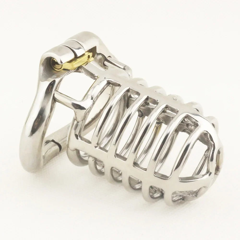 Next-Gen Stainless Steel Male Chastity Device – Arc Series Locking Cage