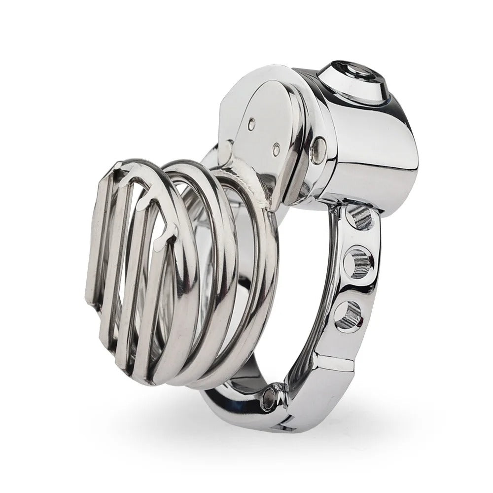 New Lock Chastity Cage for Men – Metal Device with Adjustable Ring (14 Designs)