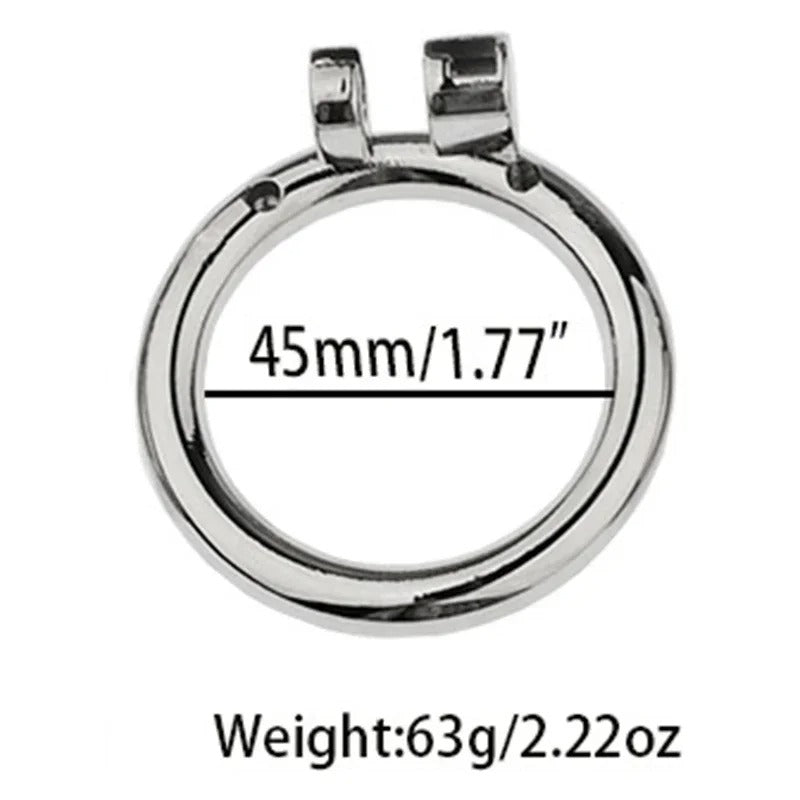 Mesh Design Stainless Steel Male Chastity Device – Soft Armor Style Locking Cage