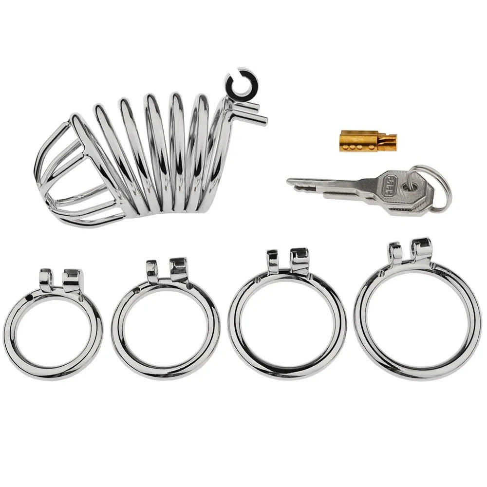 Zinc Alloy Male Chastity Cage Built In Lock
