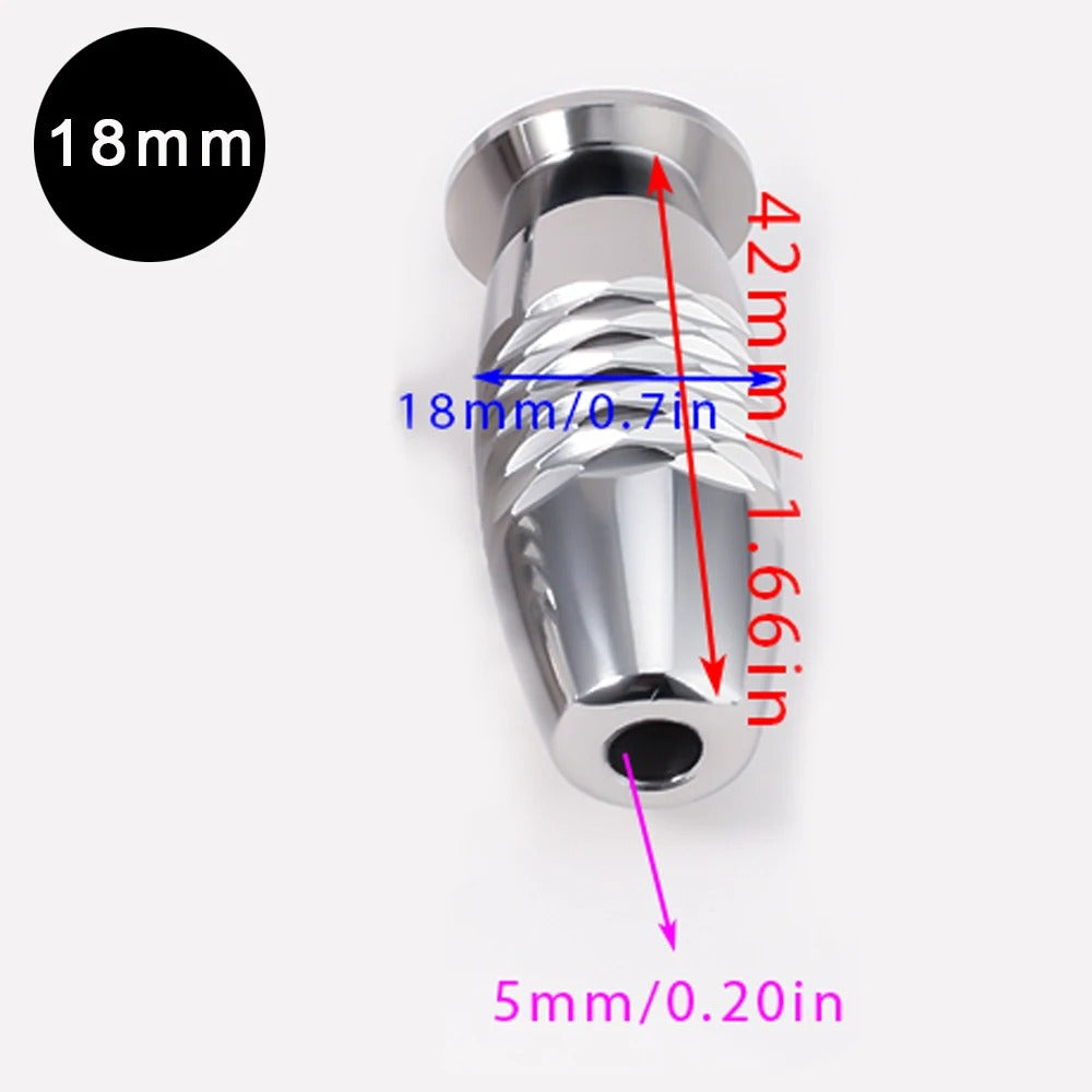 Stainless Steel Urethral Dilator Sound for Men – Horse Eye Stick Plug 8mm-18mm