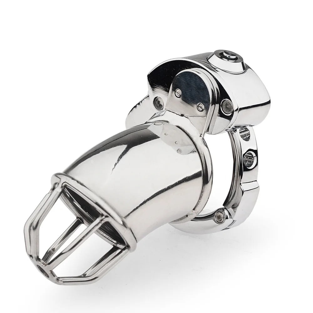 New Lock Chastity Cage for Men – Metal Device with Adjustable Ring (14 Designs)