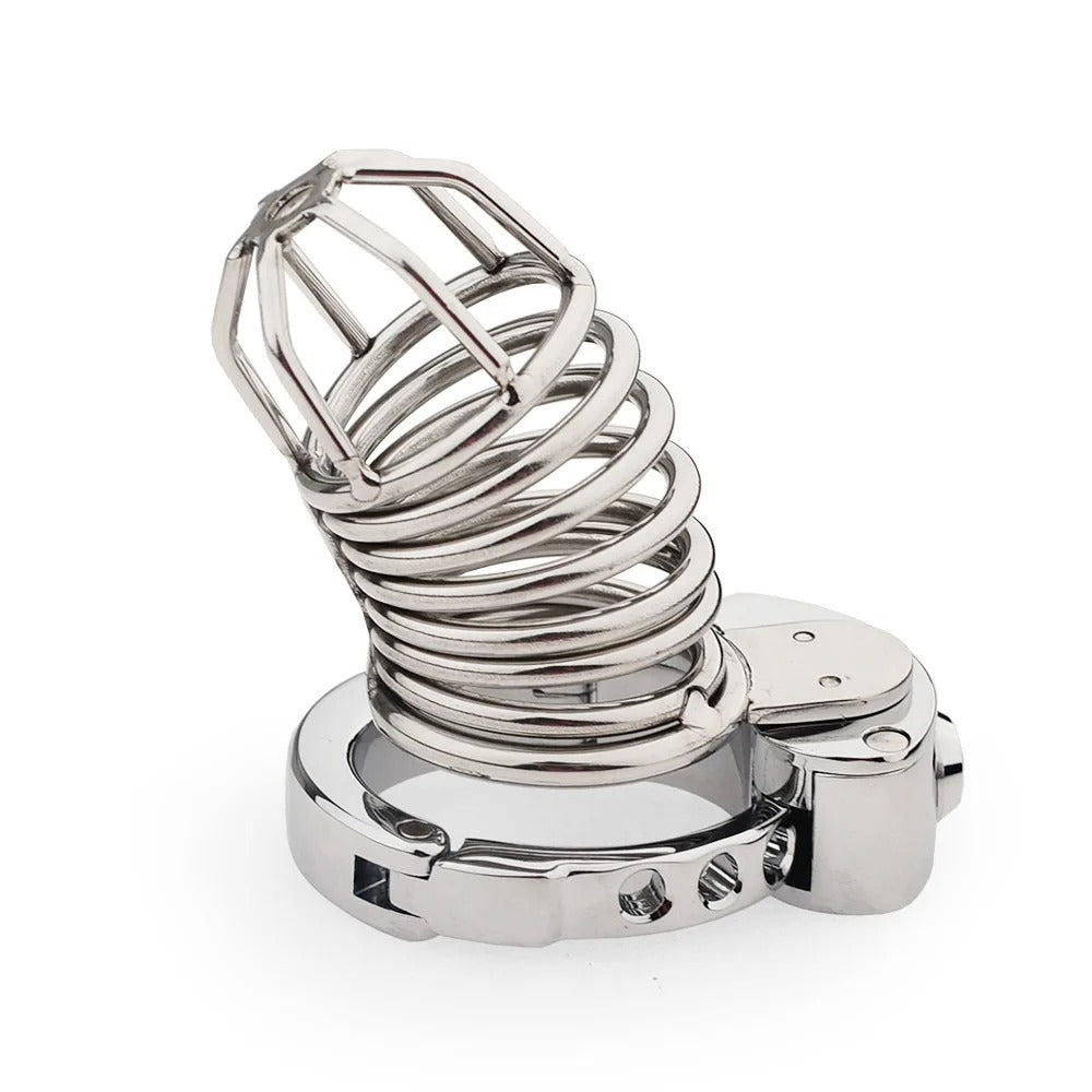 New Lock Chastity Cage for Men – Metal Device with Adjustable Ring (14 Designs)