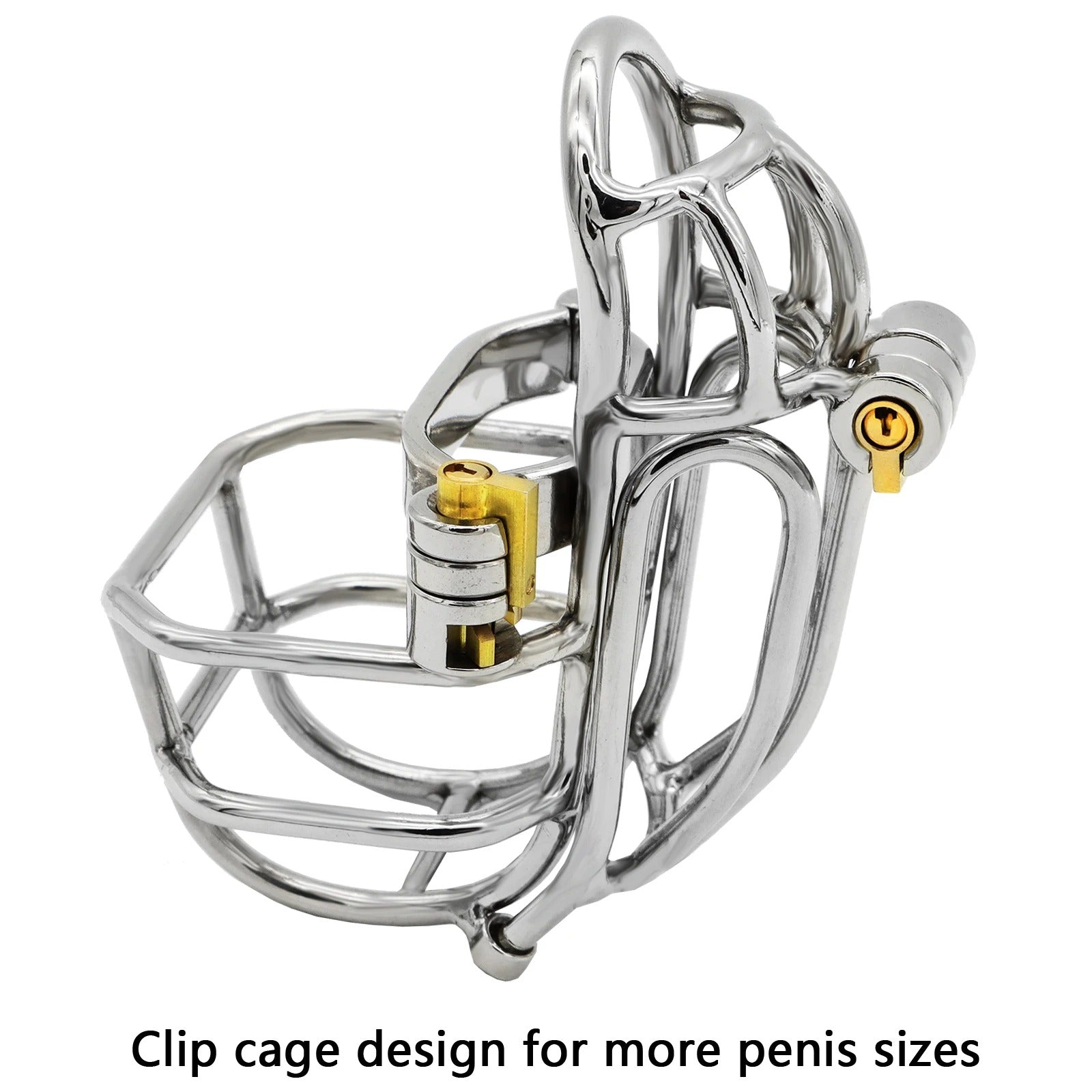 Newest Design Stainless Steel Detachable Male Chastity Device with Stealth Lock