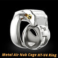 HT-V4 Male Chastity Device Air Nub Cage in 316 Stainless Steel