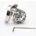 Stainless Steel Male Chastity Device with Lock and Rings