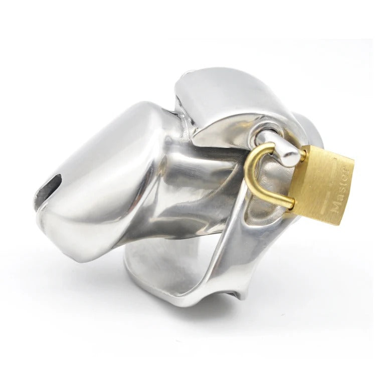 Stainless Steel Male Chastity Device  Small Size Cage