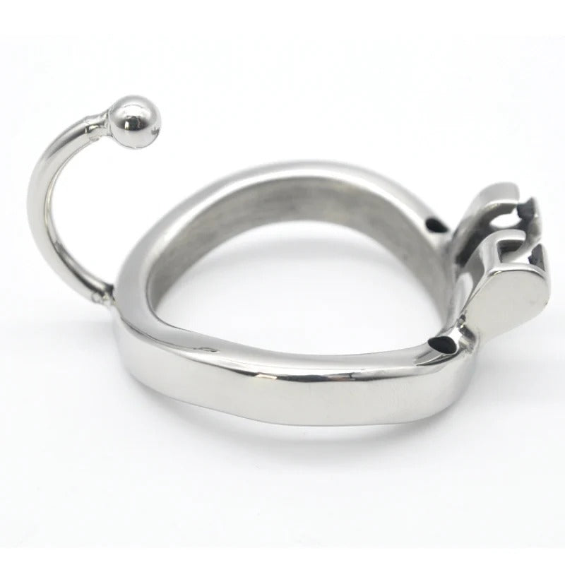 Stainless Steel Male Chastity Prince Albert Lock Ring– Available in 3 Sizes