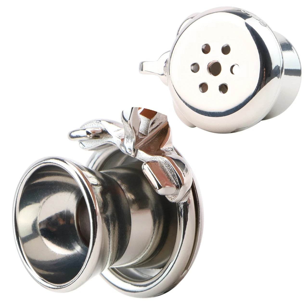 Negative Series Stainless Steel Male Chastity Device – Secure Fixed Tube Design