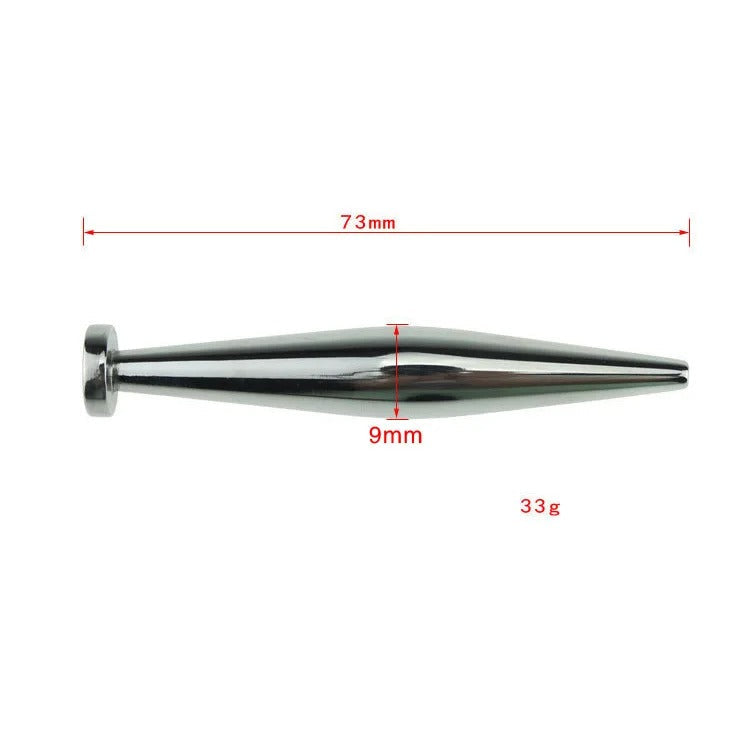 Stainless Steel Horse Eye Urethral Sound – Metal Insertion Stick for Men 73mm