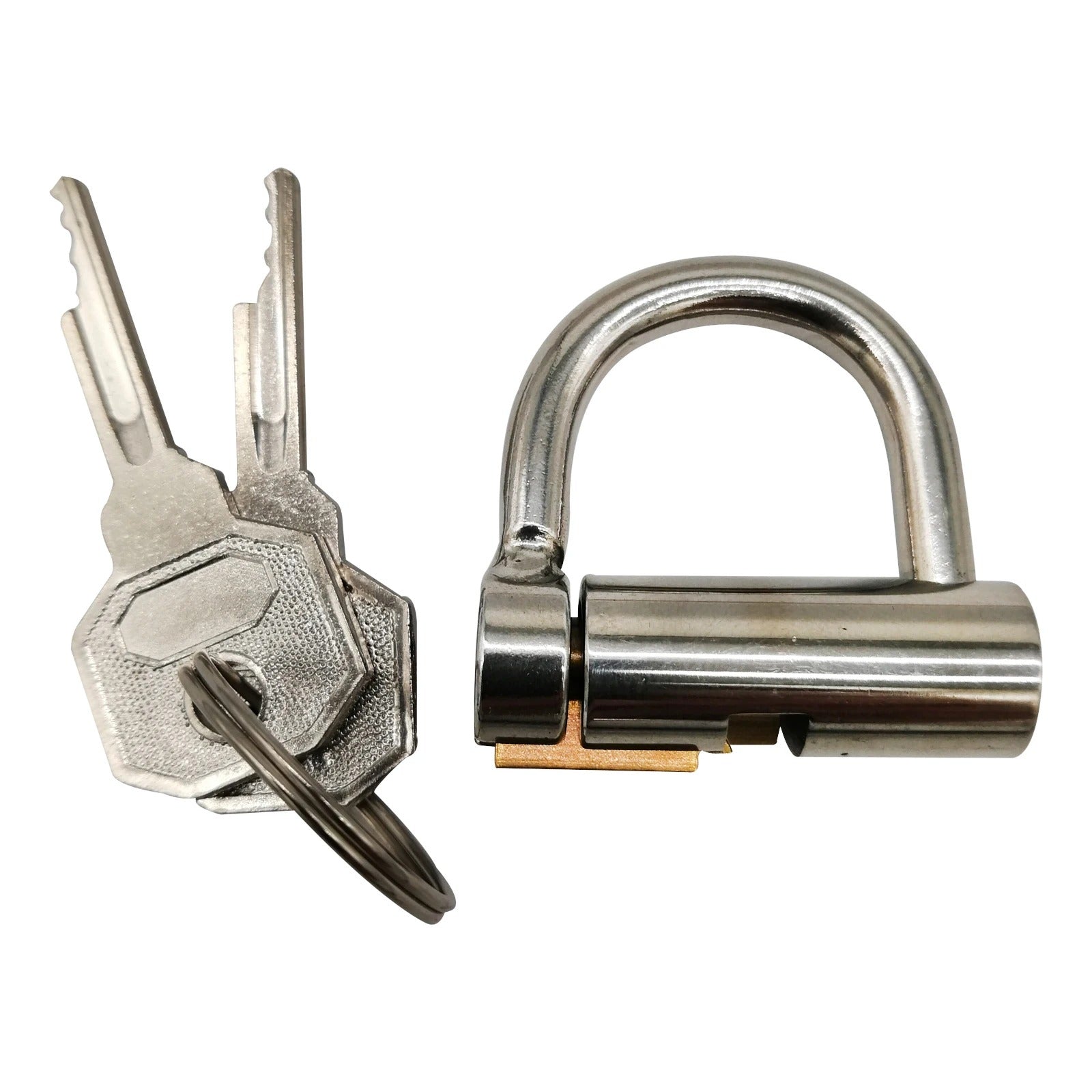 D-Ring PA Lock Glans Piercing Male Chastity Device with Harness Fitting