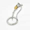 304 Stainless Steel Chastity Device | Long Cage + 9 mm Dilator (115 mm)