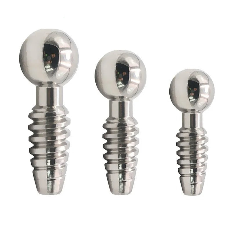 Stainless Steel Threaded Urethral Sound Dilator for Men – Catheter Plug Stimulator