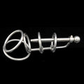 Stainless Steel Chastity Device with Urethral Catheter Plug for Male