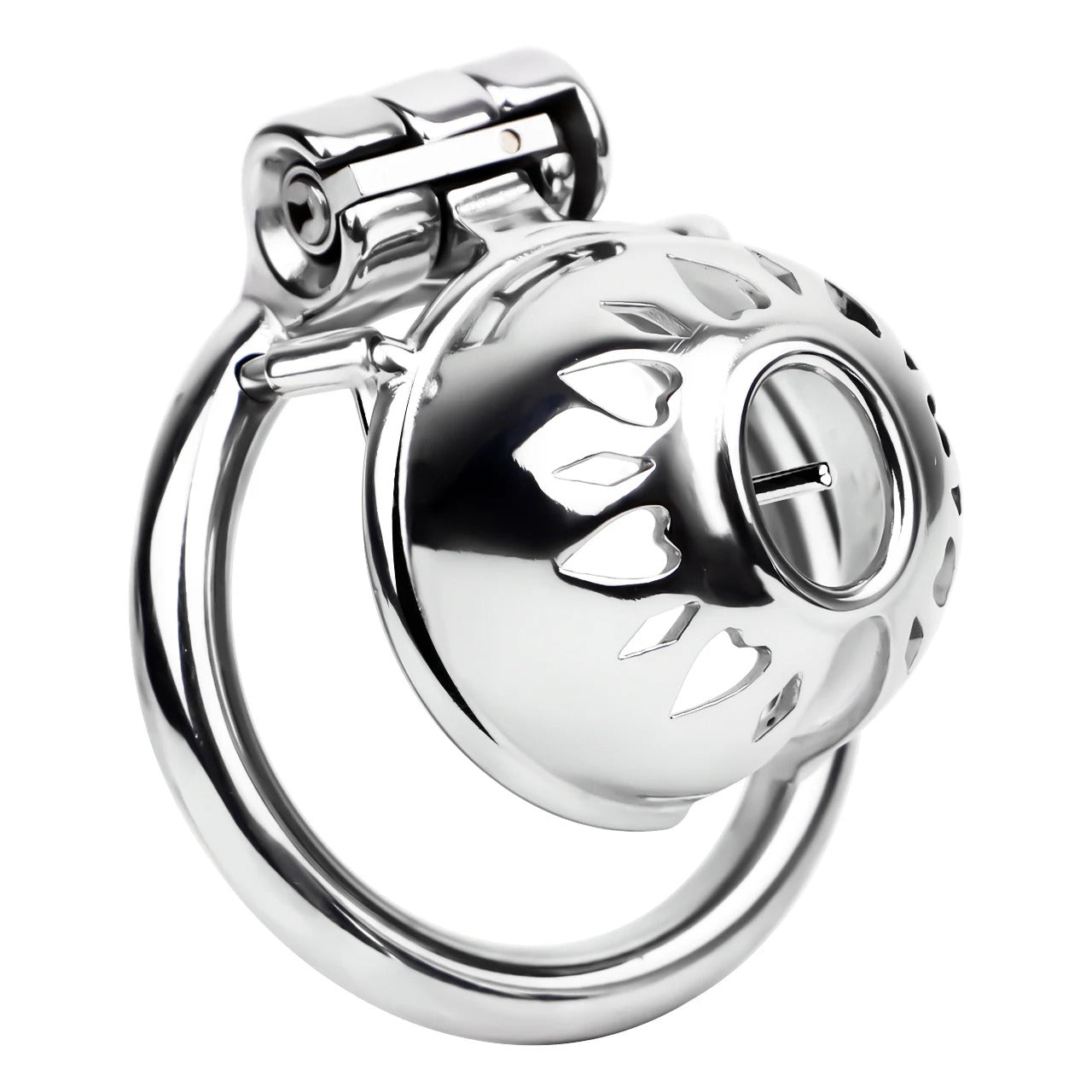 Metal Male Chastity Cage with PA Lock – 3mm/4mm Secure Device for Men