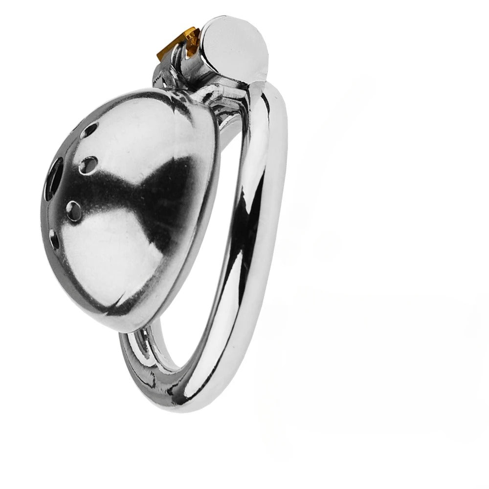 Stainless Steel Male Chastity Cage with Urethral Lock – Secure Metal Bondage Device
