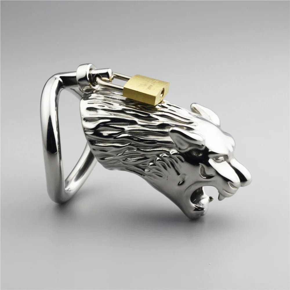 Tiger Series Male Chastity Device – Secure Locking Cage and Belt Design