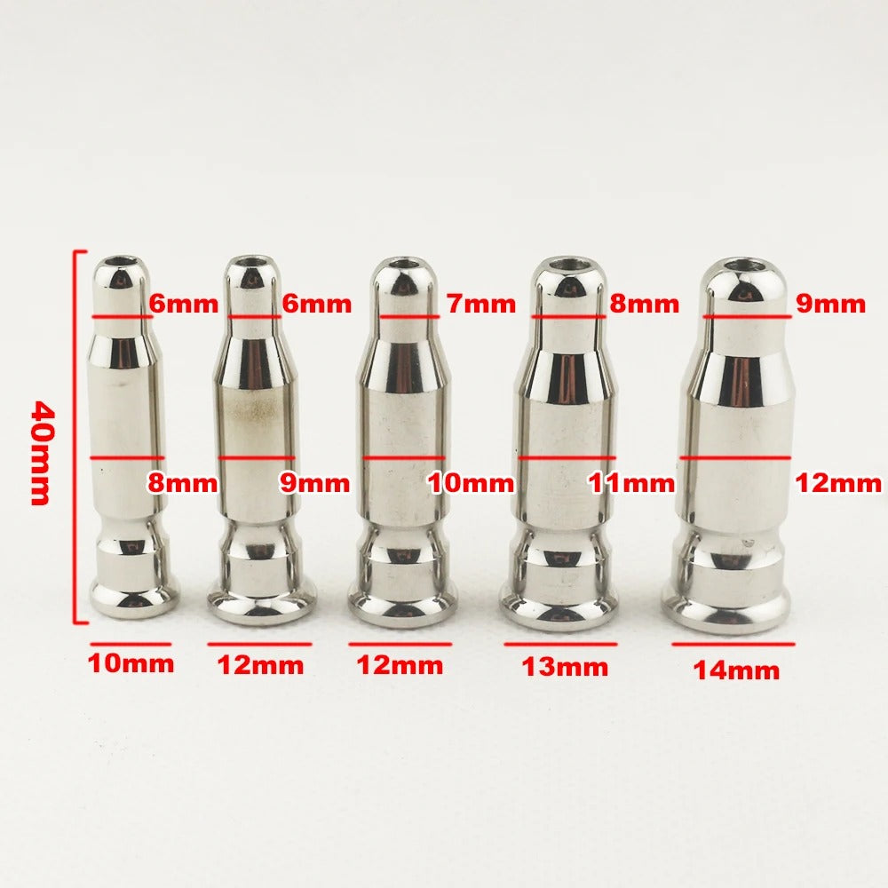 Stainless Steel Bullet Urethral Sound | Horse Eye Design